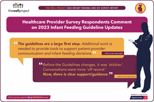 Detail from The Well Project Survey Report on Breastfeeding and HIV.