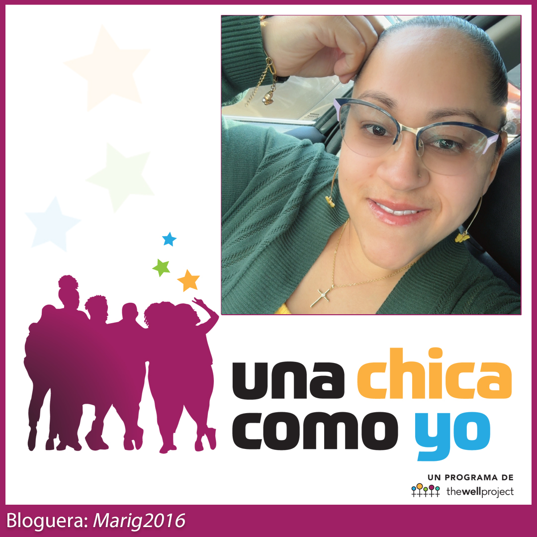 La bloguera Marig2016 y el logotipo de Una Chica Como Yo.