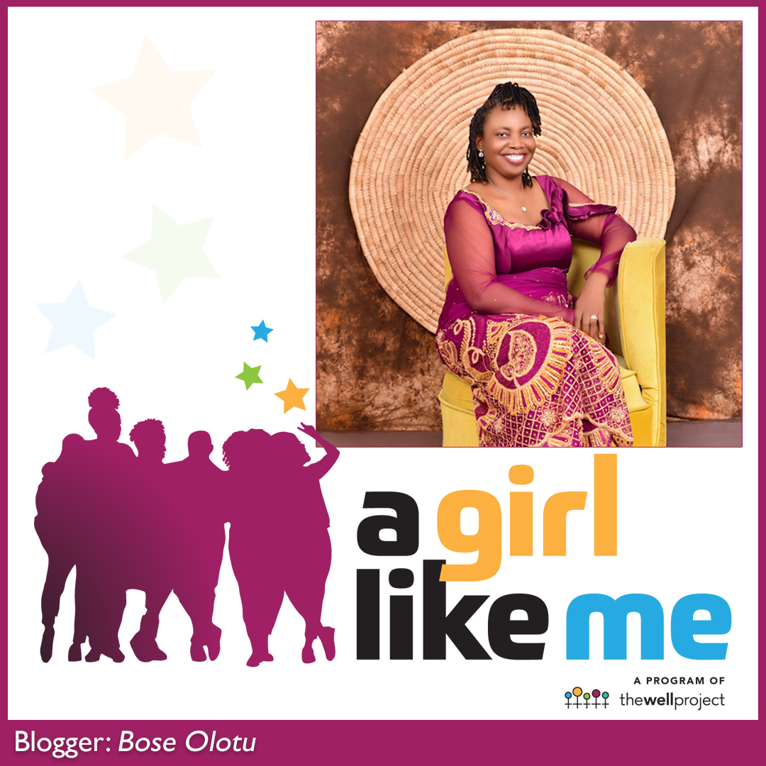 Blogger Bose Olotu and logo for A Girl Like Me.