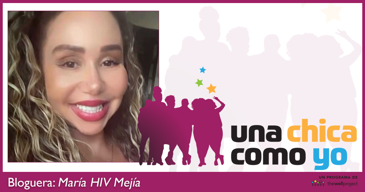 Bloguera Maria HIV Mejia y logotipo por Una Chica Como Yo.