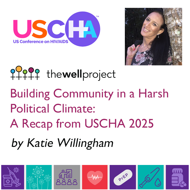 Katie Willingham, title of this piece, and logos for USCHA and The Well Project.