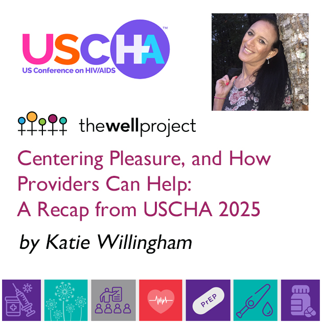 Katie Willingham, title of this piece, and logos for USCHA and The Well Project.