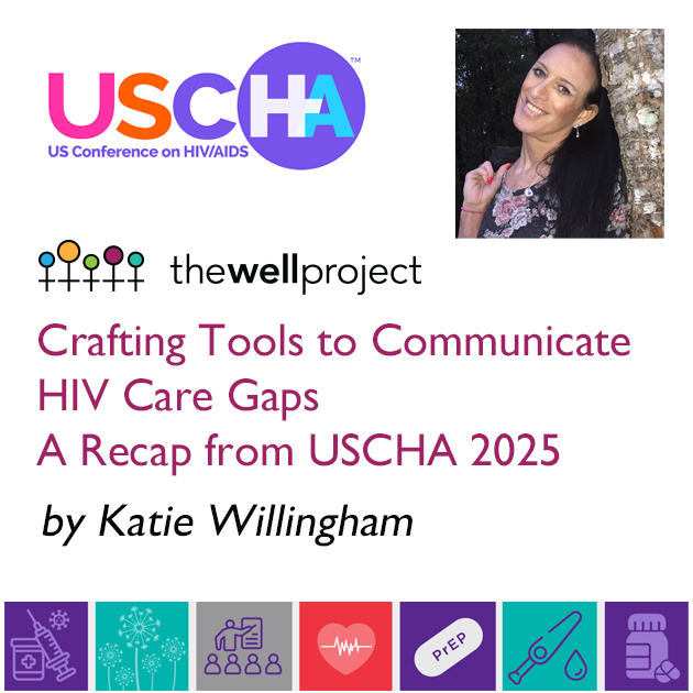 Katie Willingham, title of this piece, and logos for USCHA and The Well Project.