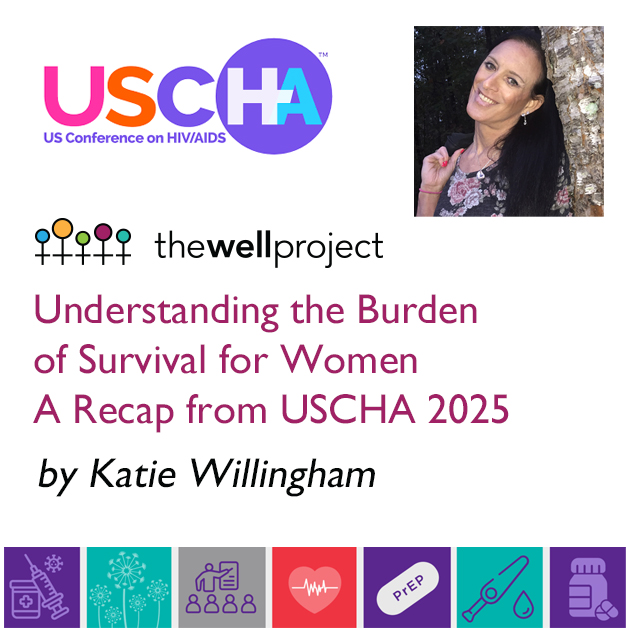 Katie Willingham, title of this piece, and logos for USCHA and The Well Project.