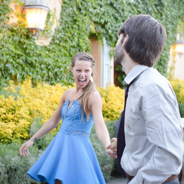 Heather and Rory, dancing.